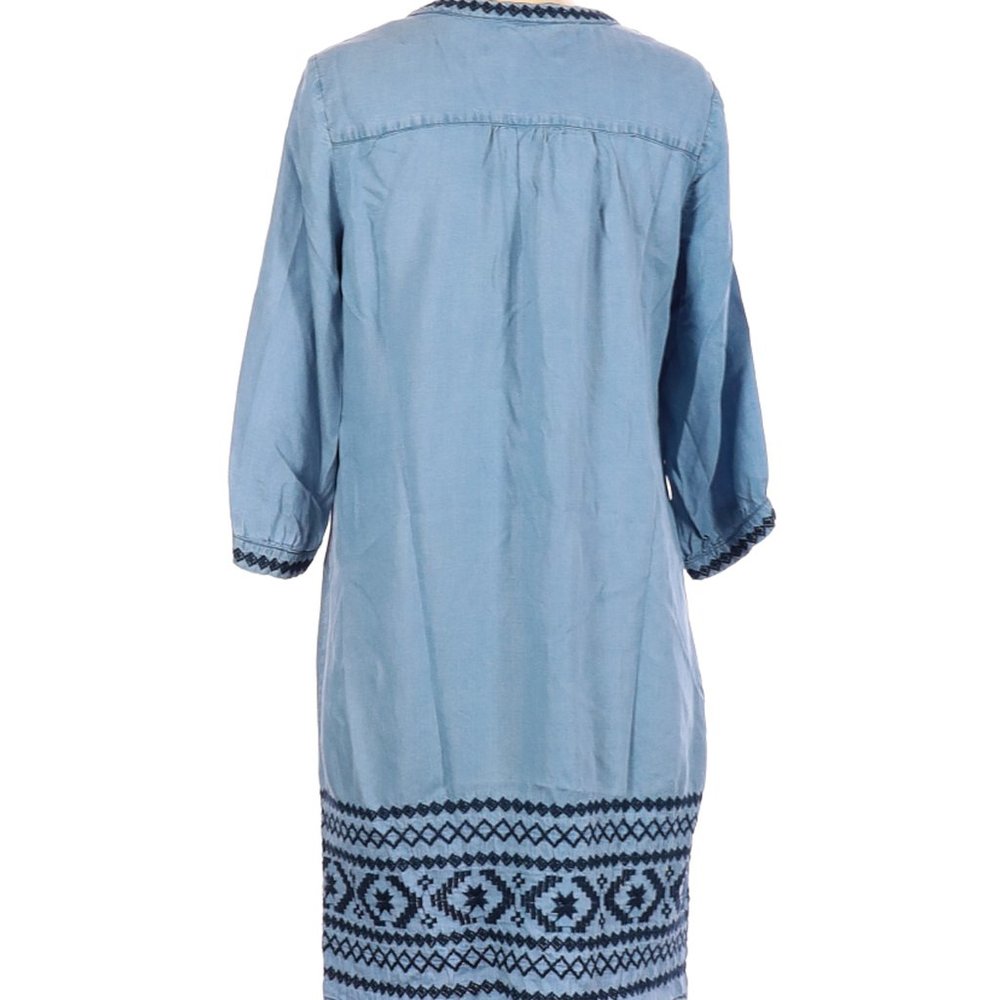 Forest Lily Boho Embroidered Tencel Dress - Picture 2 of 2